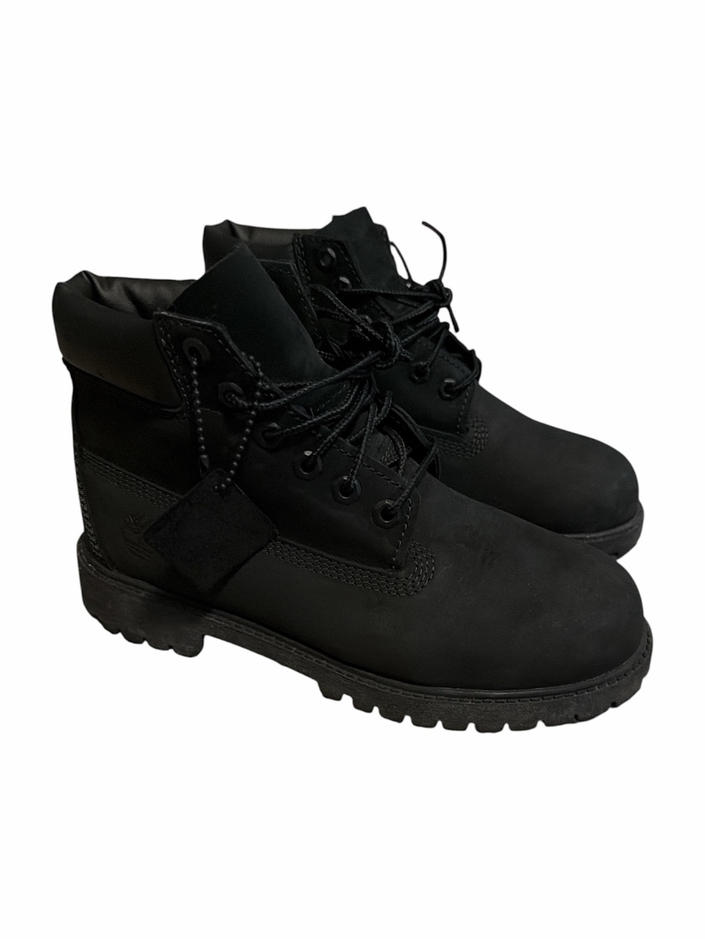 Timberland Boy’s Black Lace-Up Boots